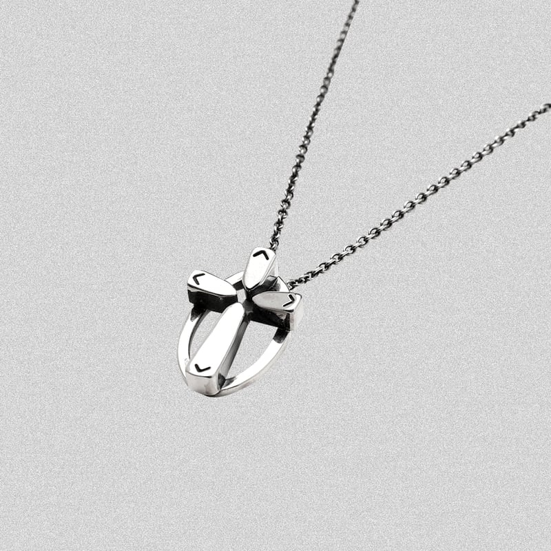 [新品] code47L シルバーネックレス (シルバー) FILE_2025_2_DIRECTIONAL_PAD_NECKLACE | CODE47L