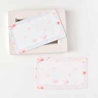 アネモネのメッセージカード 10枚　名刺サイズ プレゼント ギフト フラワー Flower