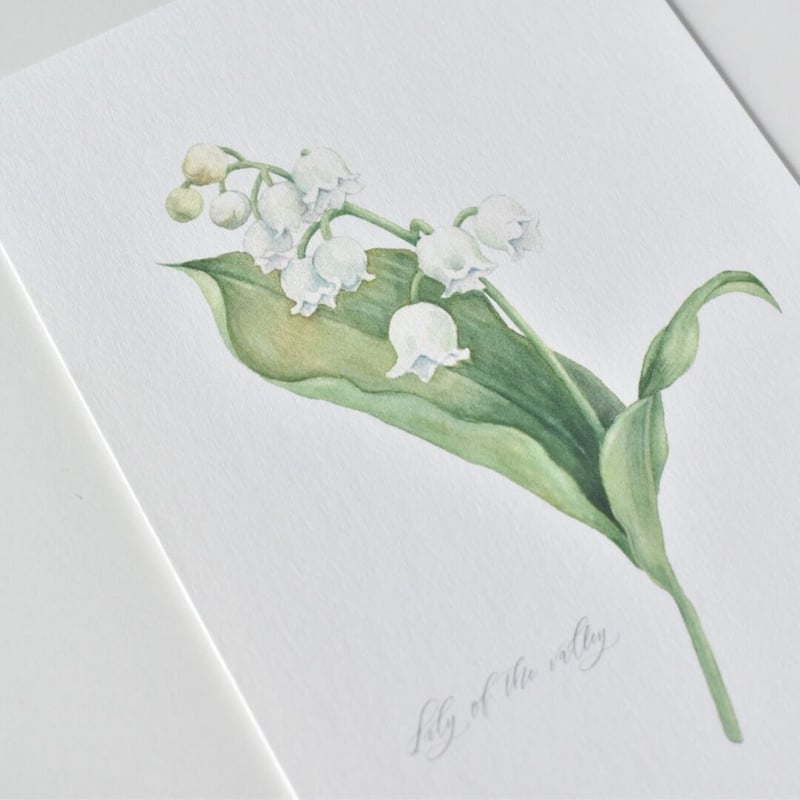 スズラン 鈴蘭 〜選べる季節のお花のアートカード〜 | Atelier
