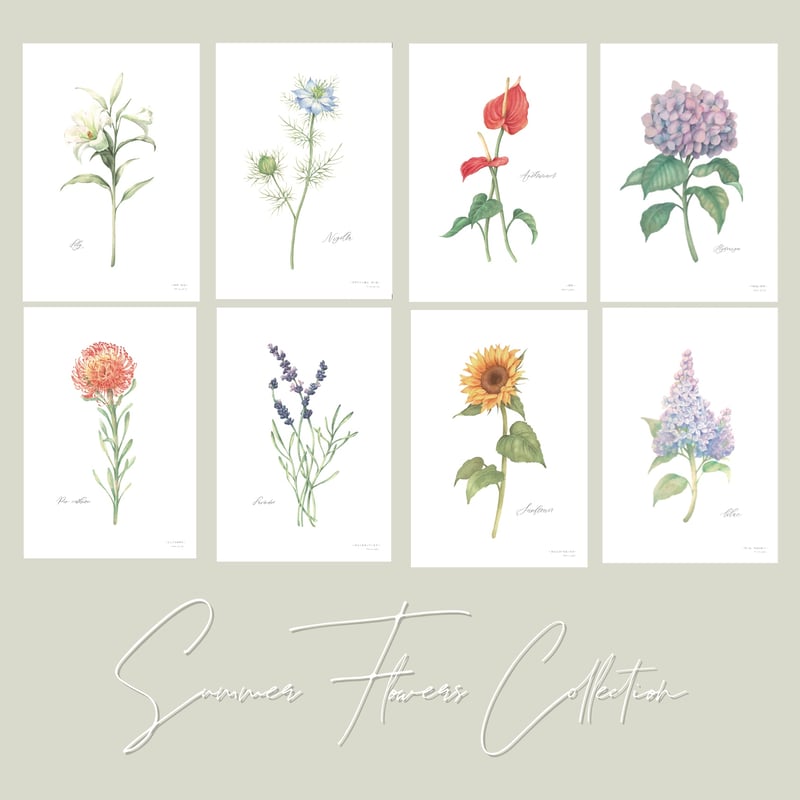 スズラン 鈴蘭 〜選べる季節のお花のアートカード〜 | Atelier