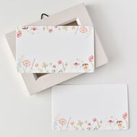 小さなお花のメッセージカード 10枚　名刺サイズ プレゼント ギフト フラワー Flower