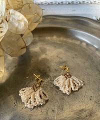 <14kgf> フレンチモロッカン tiny フリンジ ピアス ※イヤリング交換可能
