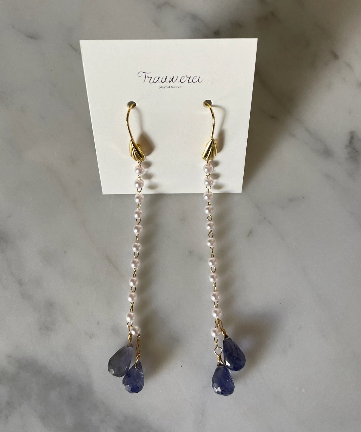 【再m-3】ピアス アイオライト アイオライト プラチナピアス(3月誕生石)《25N00710》 | 京セラ