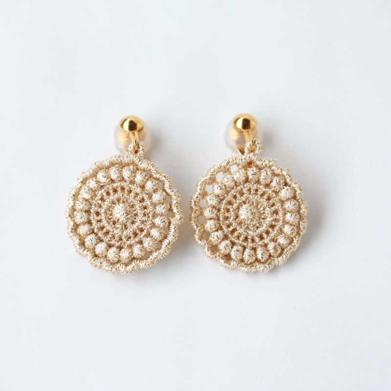 maruo トルコレース　イヤリング maruo トルコレース イヤリング maruo ヴィンテージ イヤリング