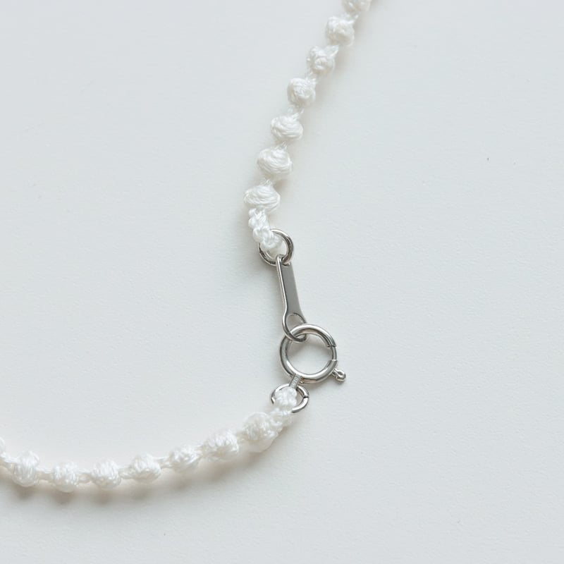 (お値引き中)Dis Moi アスカネックレス(白) 50cm ディモア アスカネックレス ホワイト YG 50cm お値引き中)Dis Moi