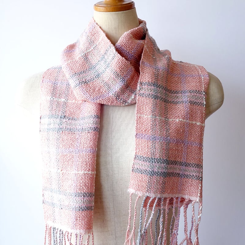 タータンチェックHeartyベレー ピンク タータンチェックHeartyベレー