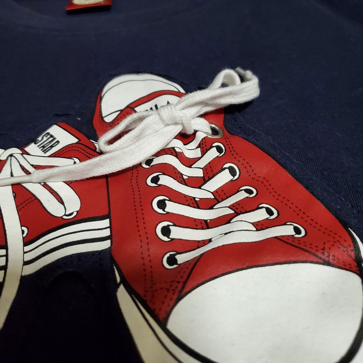 CONVERSE ALL STAR】プリントロングTシャツ Lサイズ(古着) | SECON...