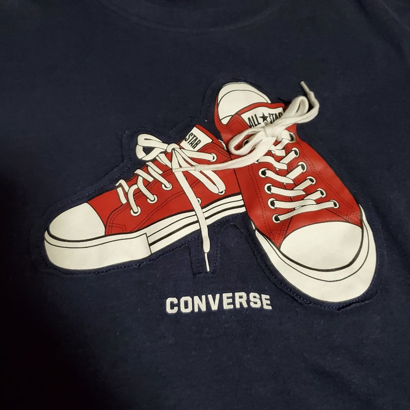 CONVERSE ALL STAR】プリントロングTシャツ Lサイズ(古着) | SECON...