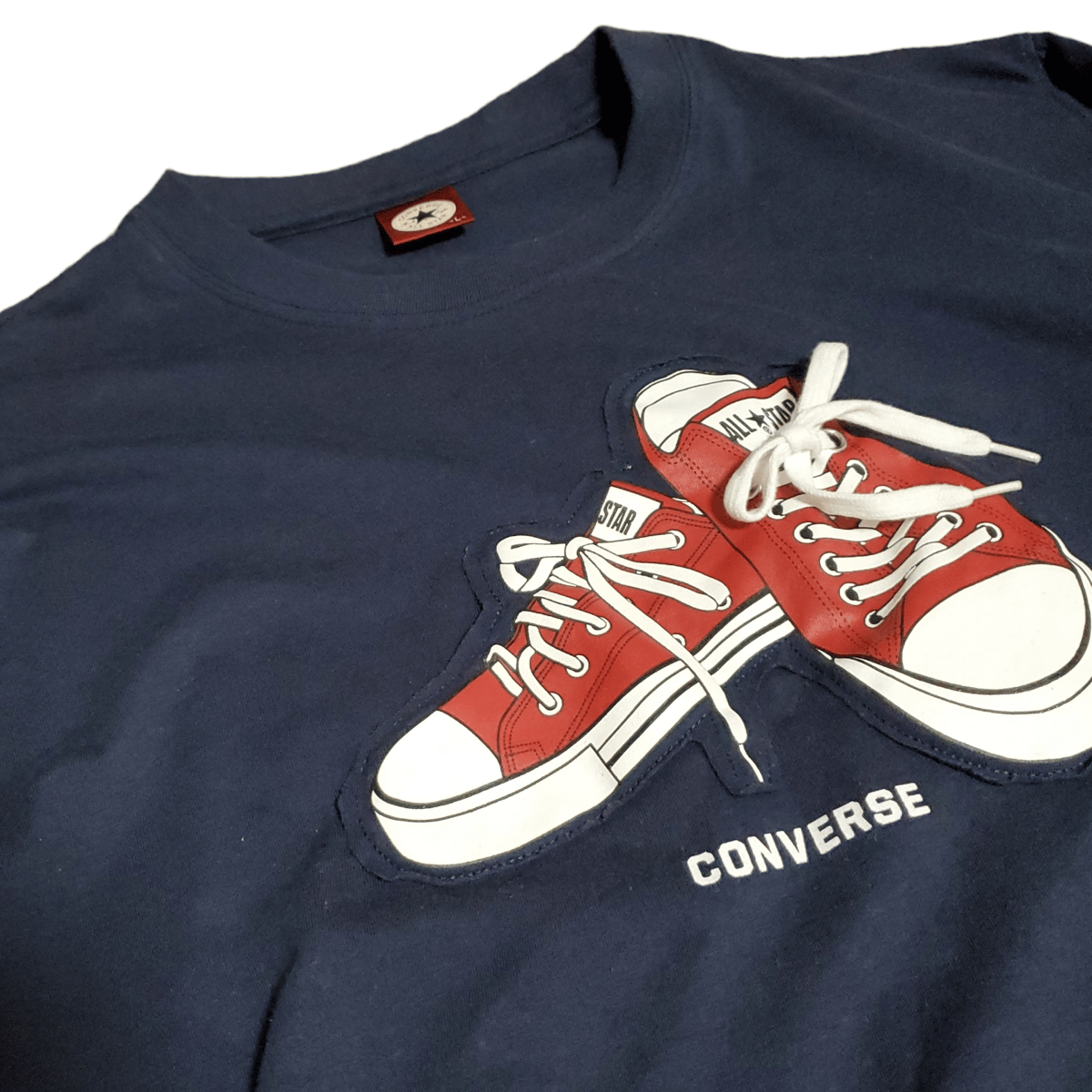 【CONVERSE ALL STAR】プリントロングTシャツ Lサイズ(古着)