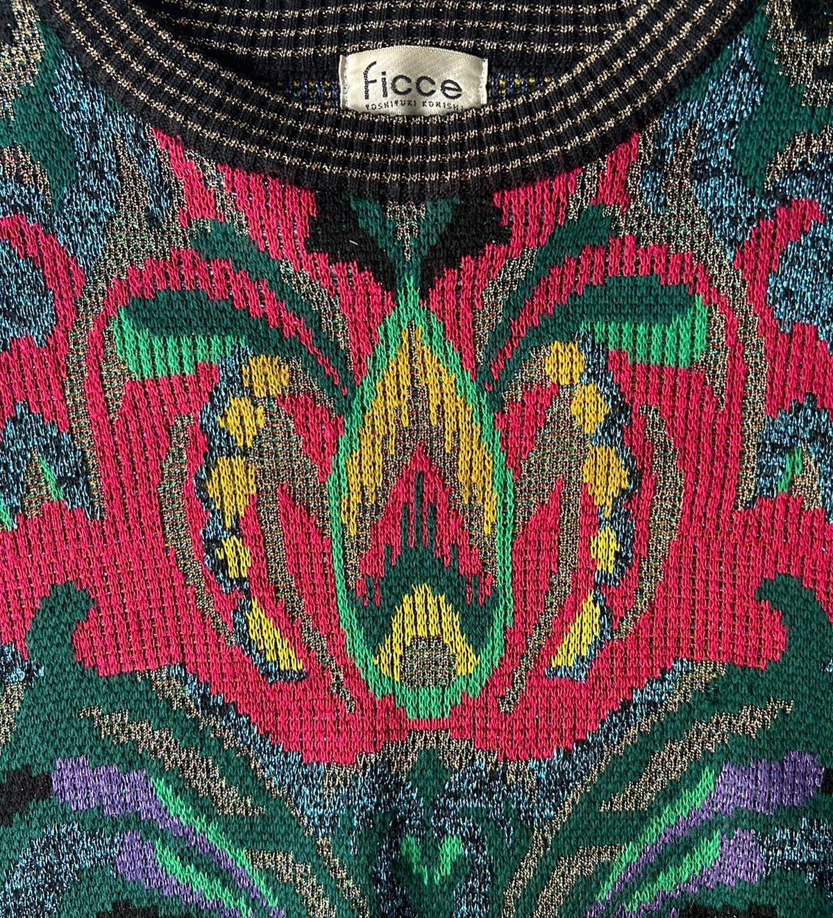 FICCE Yoshiyuki Konishi khaos design lamé knit FICCE Yoshiyuki Konishi khaos design lamé knit
