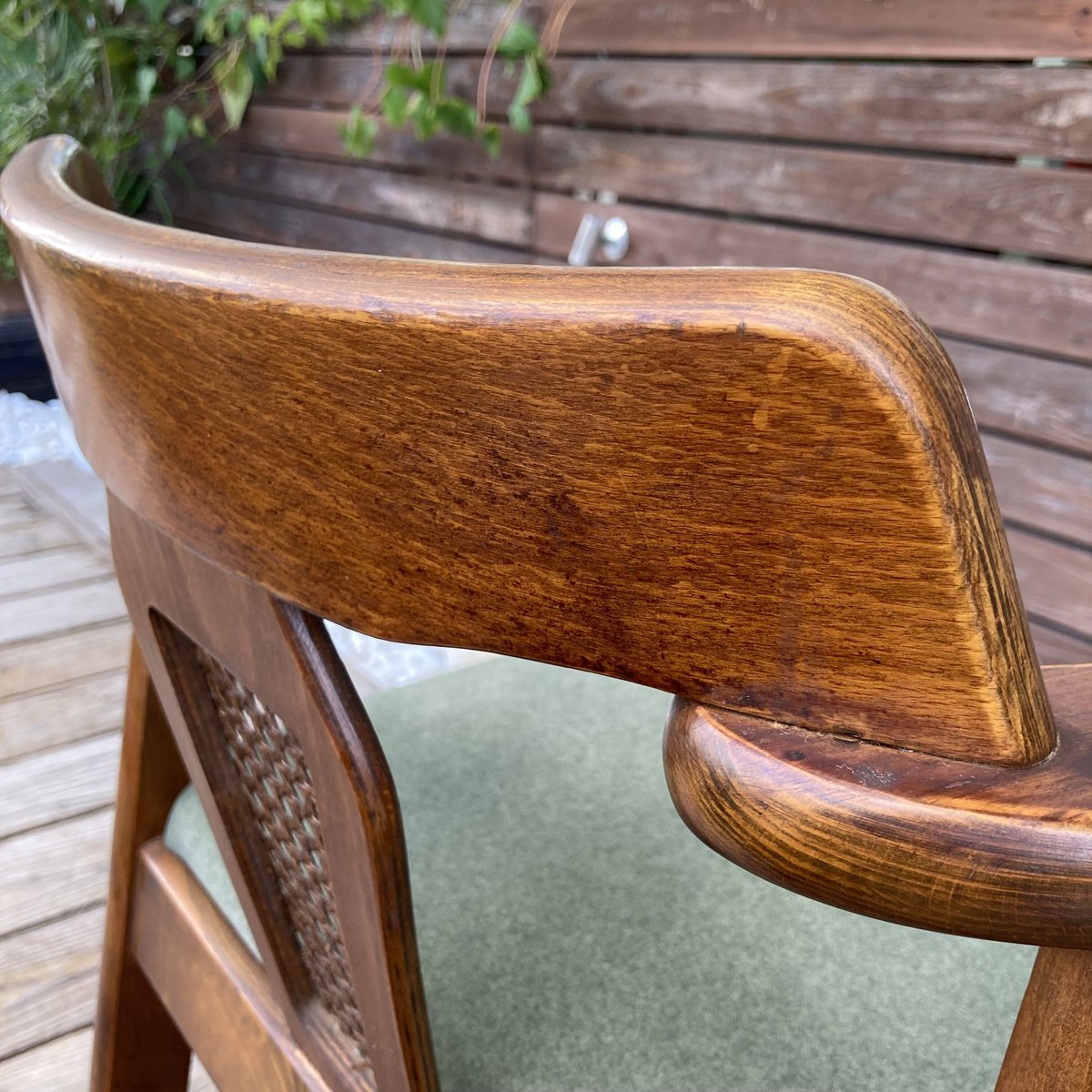 GMHS378B○唐木家具 鉄刀木 ダイニングチェア 食卓椅子 セミアーム