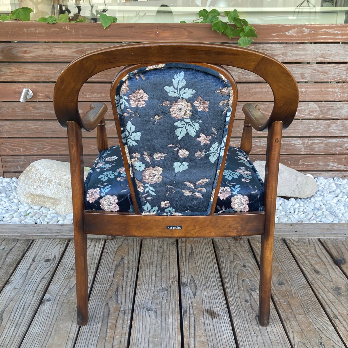 ビンテージ/カリモク家具/カリモク /花柄/ダイニングチェア