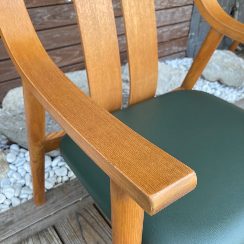 2148 天童木工 / 合皮アームチェア 全4脚 | 家具の富士