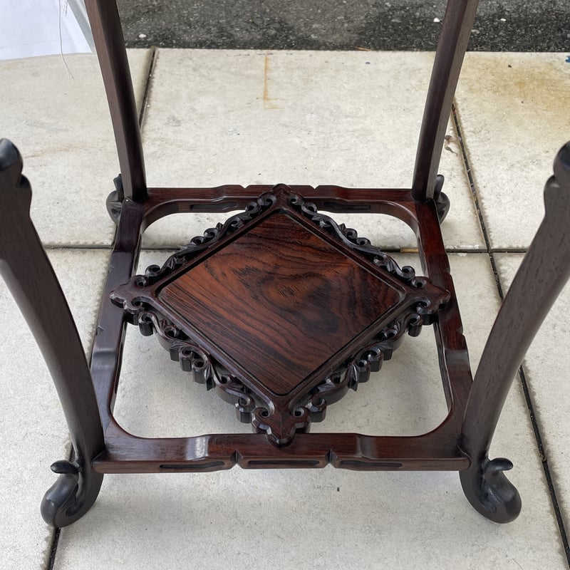 【骨董】唐木　花台 2458 唐木家具 / 花台 | 家具の富士