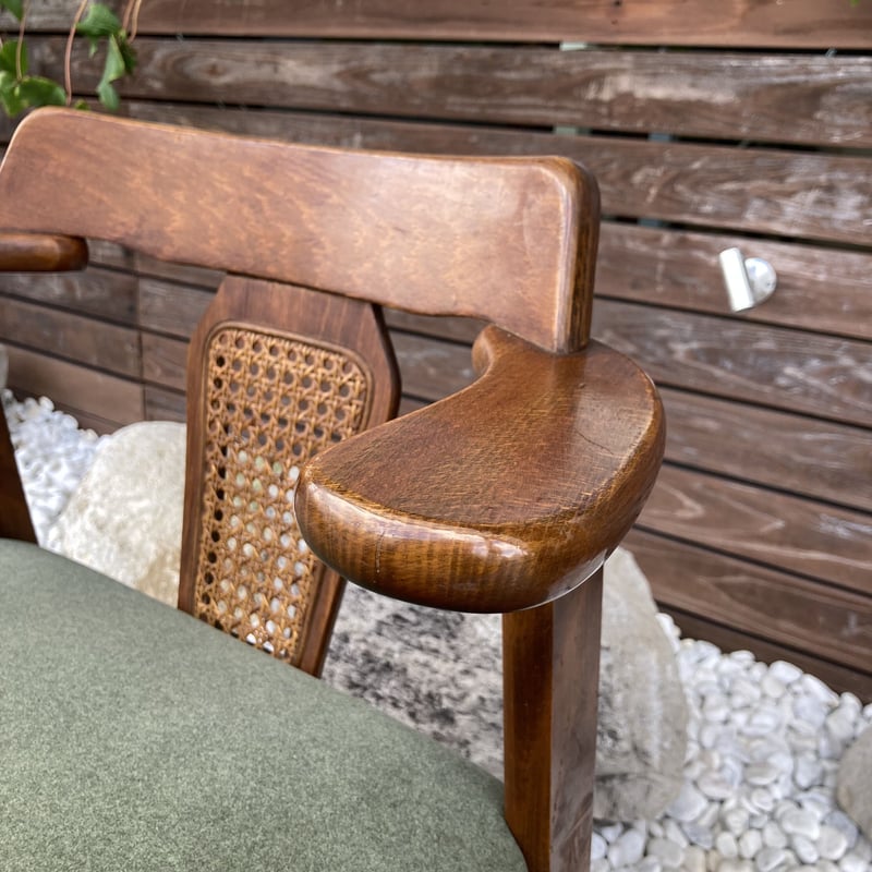 GMGS164○唐木家具 鉄刀木 ダイニングチェア 食卓椅子 セミアームチェア 1898 セミアームダイニングチェア | 家具の富士