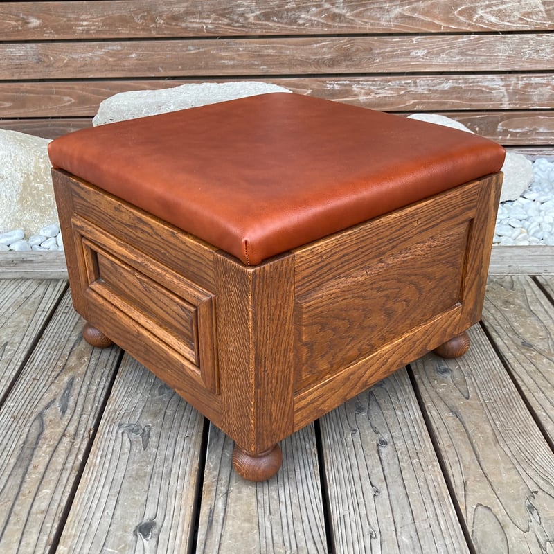 2017 引き出し付きオットマン 本革 | 家具の富士