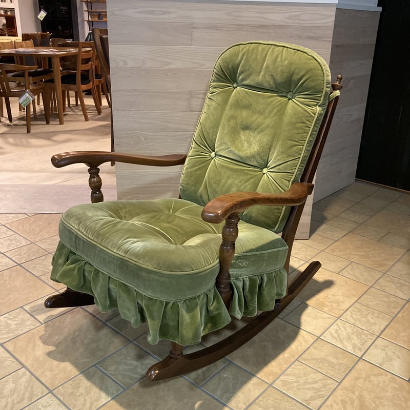 美品！ 柏木工 ロッキングチェア 無垢材 飛騨家具 レトロ ビンテージ