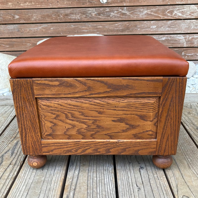 2017 引き出し付きオットマン 本革 | 家具の富士