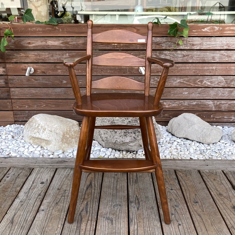 ヴィンテージ 鳥取家具 ベビーチェア 民藝 民芸 子ども椅子 レトロ　/TJ-0720 2F 1992 川原工芸 / ベビーチェア | 家具の富士