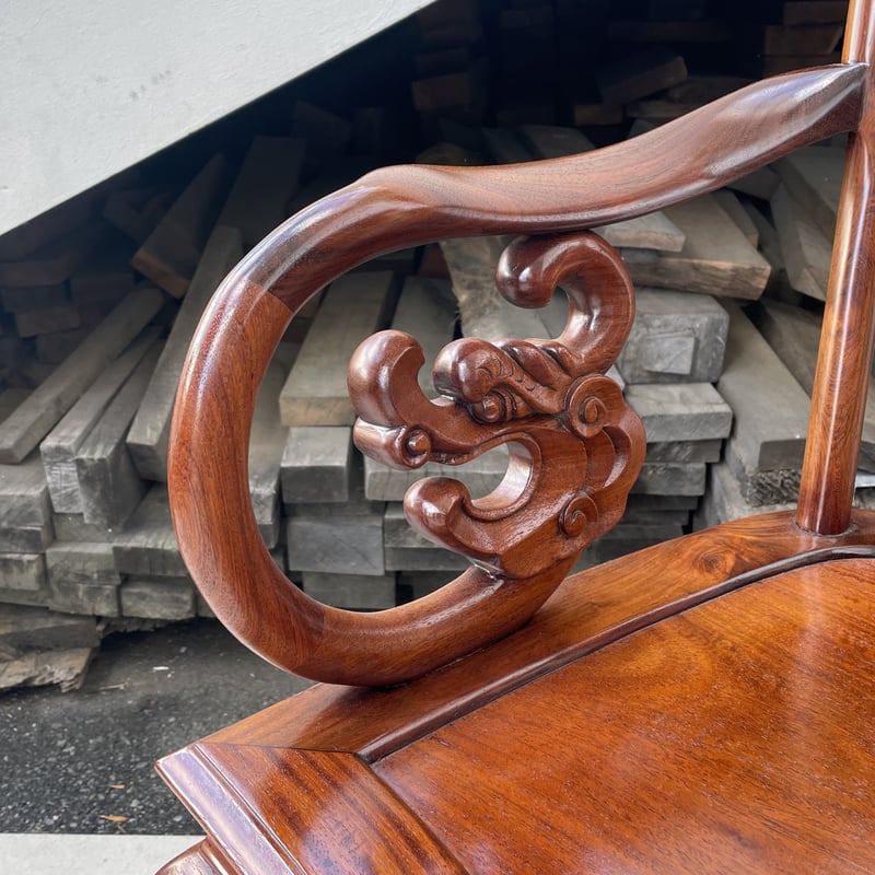 2452-3,4 唐木家具 / アームチェア | 家具の富士