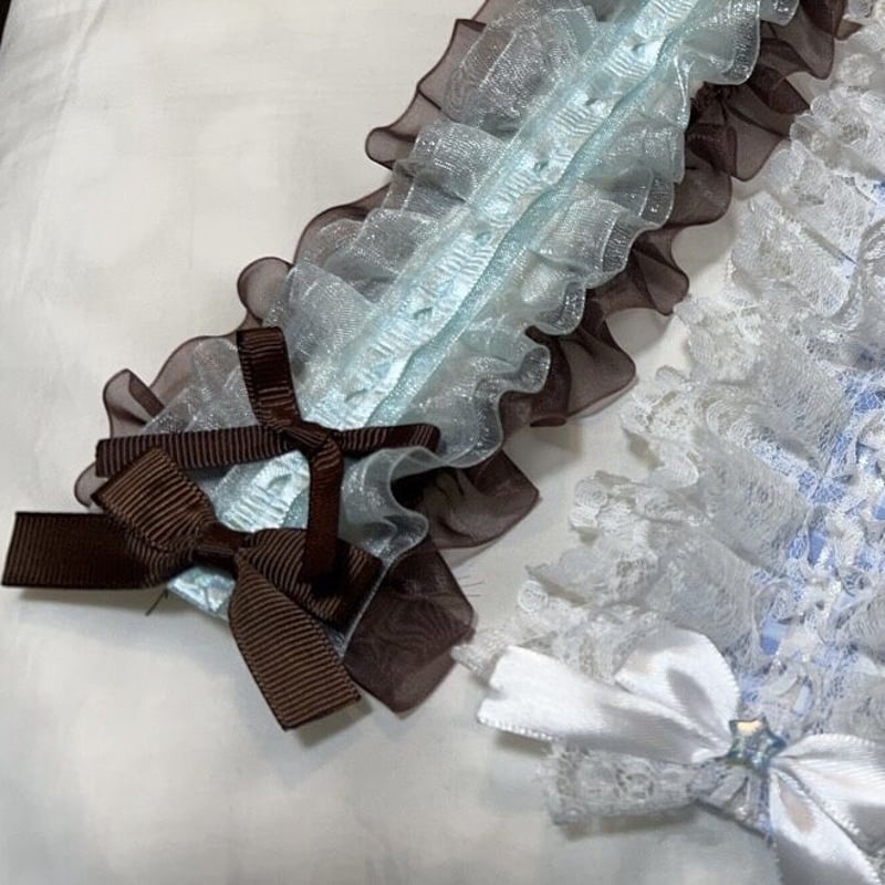 り プロフ必読様　ぬい服　ハンドメイド　10cm チョコミント　ヘッドドレス り プロフ必読様 ぬい服 ハンドメイド 10cm チョコミント ヘッドドレス