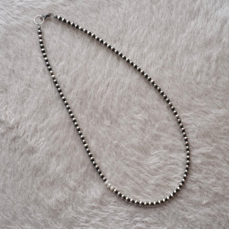 ナバホパールと淡水パールのネックレス short | mybracelet ONLINE STORE