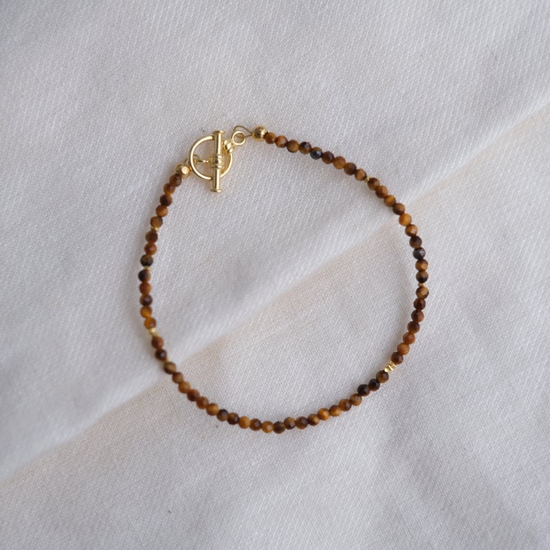天然石とカレンシルバーチップのブレスレット | mybracelet ONLINE STORE