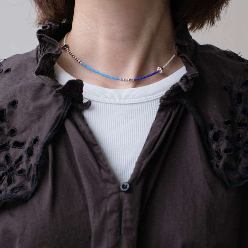 カラフルビーズとカレンシルバーのチョーカー | mybracelet ONLINE STORE