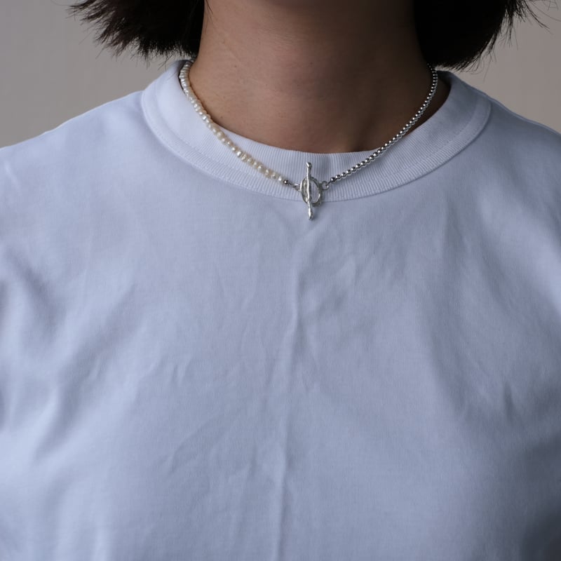 カレンシルバーマンテルと淡水パールのネックレス III | mybracelet