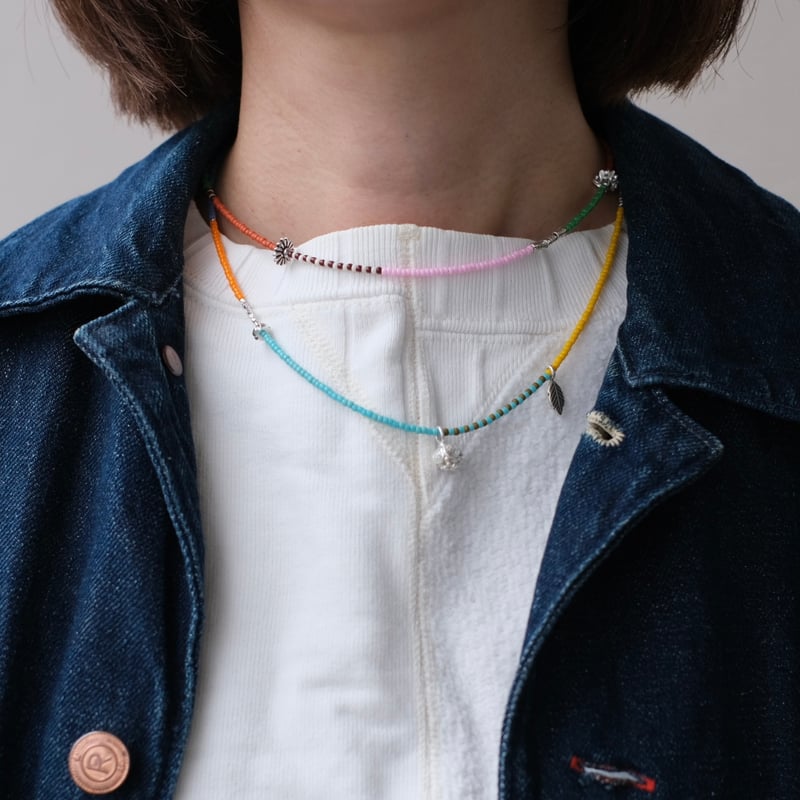 カラフルビーズとカレンシルバーのチョーカー | mybracelet ONLINE STORE