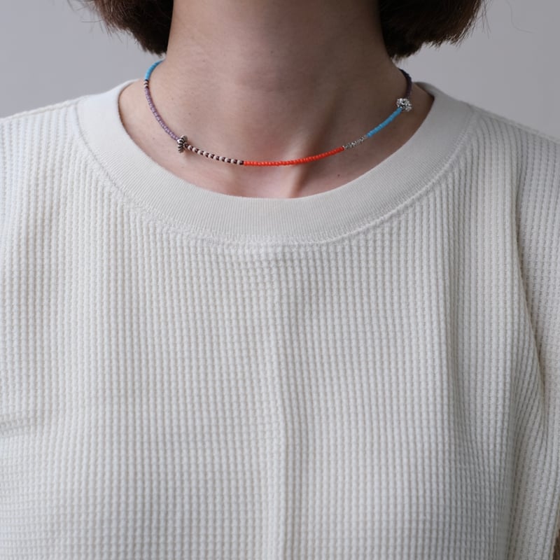 カラフルビーズとカレンシルバーのチョーカー | mybracelet ONLINE STORE