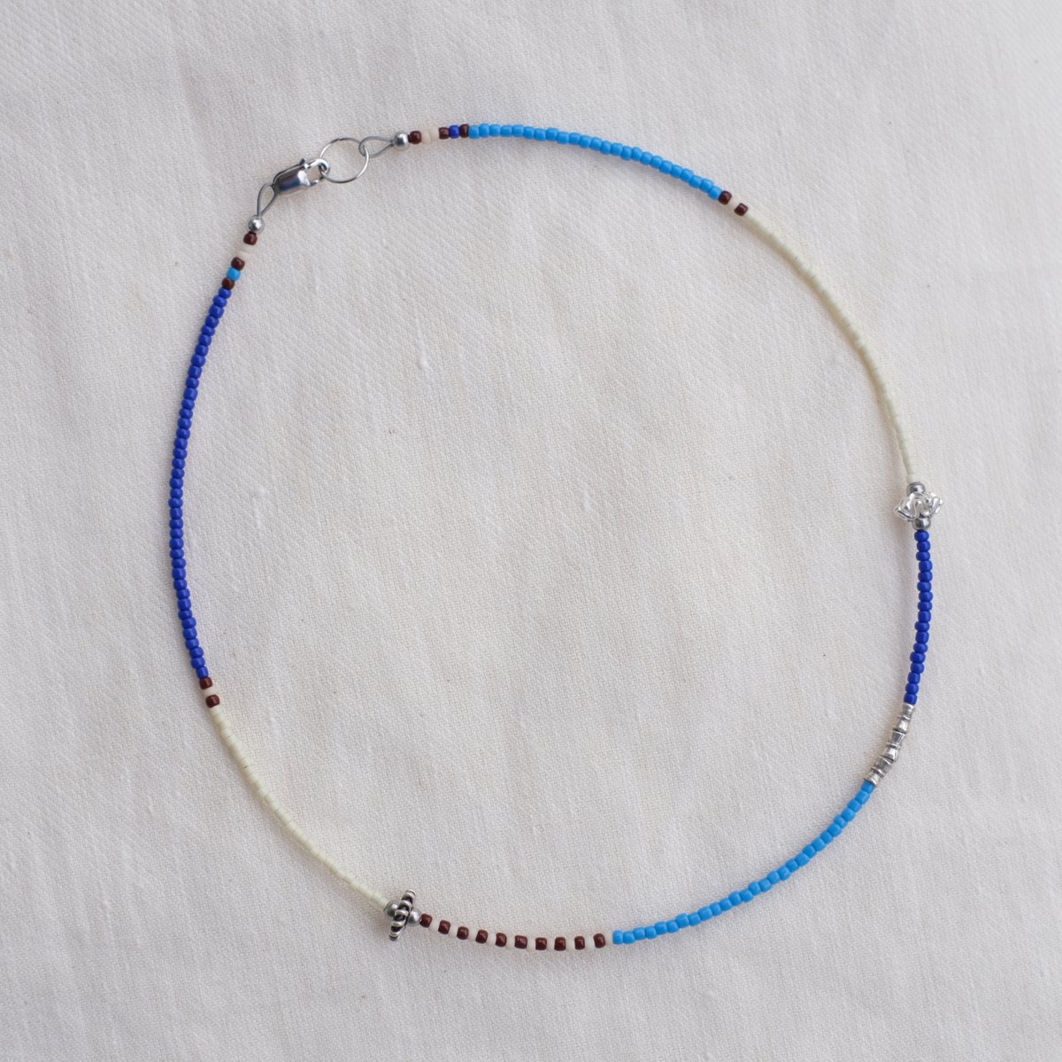 カラフルビーズとカレンシルバーのチョーカー | mybracelet ONLINE STORE