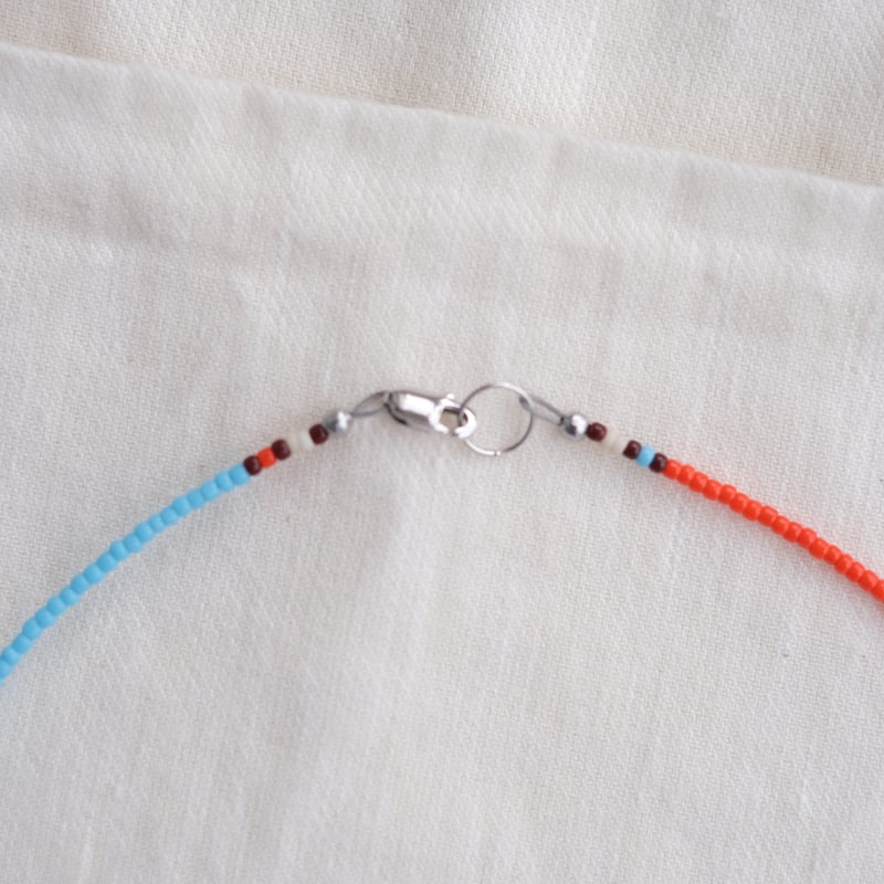 カラフルビーズとカレンシルバーのチョーカー | mybracelet ONLINE STORE
