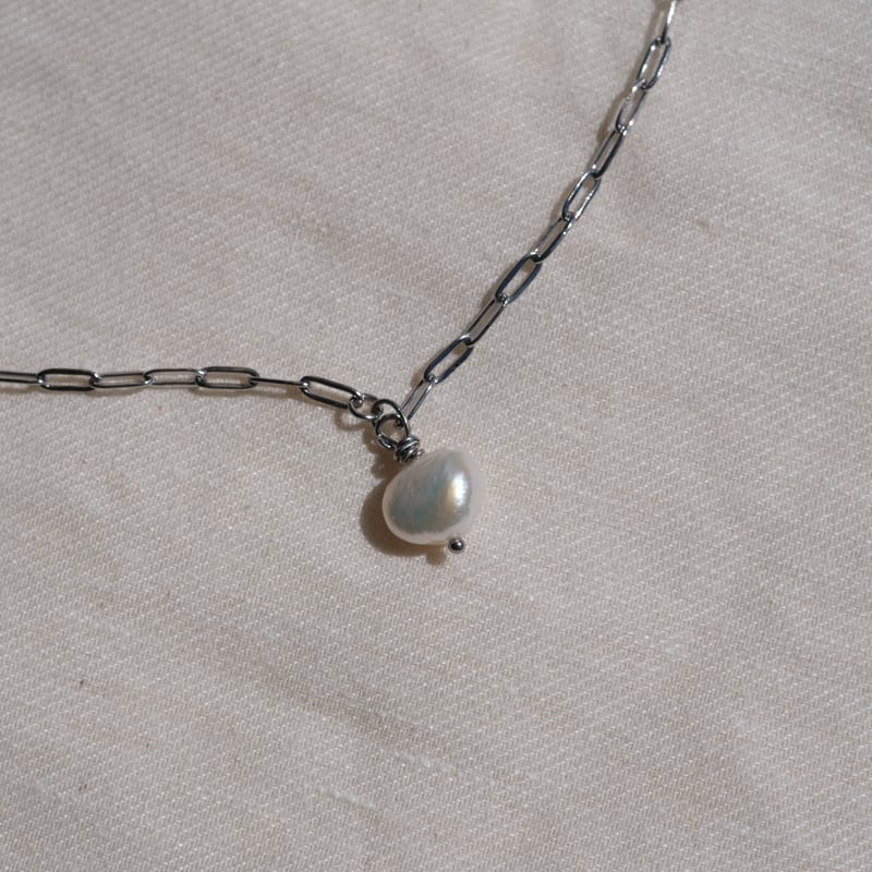 一粒淡水小パールのチェーンネックレス short | mybracelet ONLINE STORE