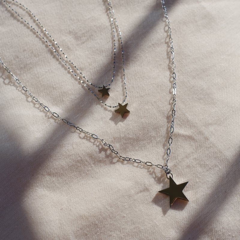 サージカルステンレスの星ネックレス long | mybracelet ONLINE STORE