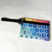 カラーチャートで作ったシカクポーチ（K-G）