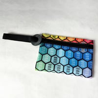 カラーチャートで作ったシカクポーチ（K-B）