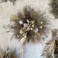 【花かんむりの壁飾り】紫陽花とスターチスと