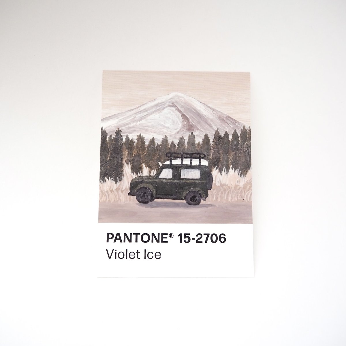Pantoneカード】ヴァイオレットアイス | 空と風と craftshop