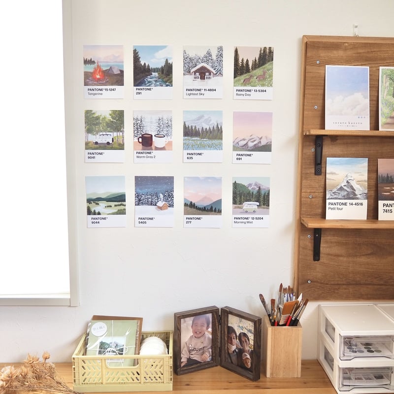 Pantoneカード】ヴァイオレットアイス | 空と風と craftshop