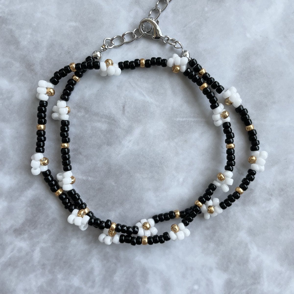 beads necklace【black】 | hachi+