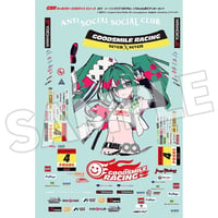 GSRキャラクターカスタマイズシリーズ051 レーシングミク 2025Ver. 1/10scale用ステッカーセット
