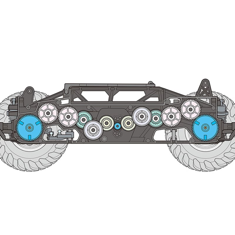 タミヤ RCキット 1/10RC スカッシュバン(GF-02シャーシ)ボディ タミヤ RCキット 1/10RC スカッシュバン(GF-02シャーシ)ボディ