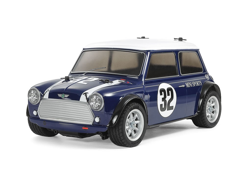 タミヤ 1/10RC ミニクーパーレーシング (MB-01）未塗装ボディver 組立