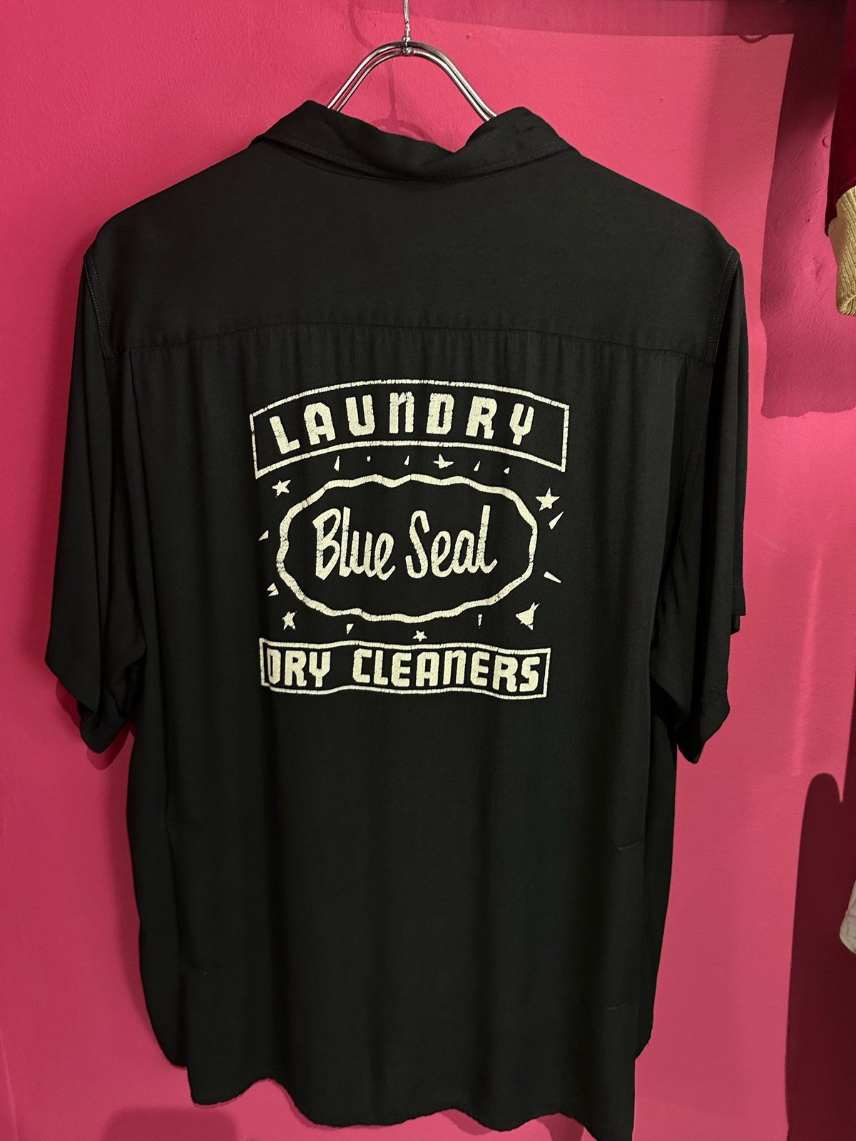 トップス 50s vintage rayon shirt 50s Brewster L/S Open Collar Rayon Shirt USA製 | VOSTOK