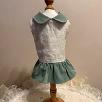 【マダムせつこ】マダム春の新作　ふんわり刺繍ワンピ