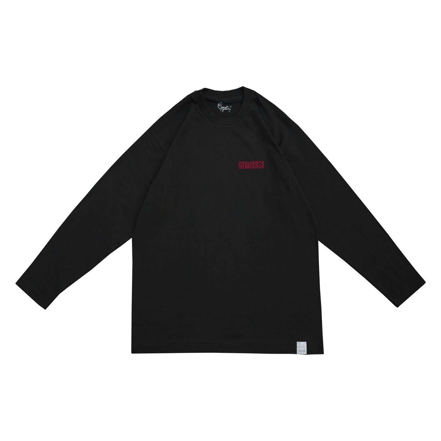 2月中旬発送] 山田五郎×久米繊維 LOGO EMBROIDERY L/S (黒色) | 山