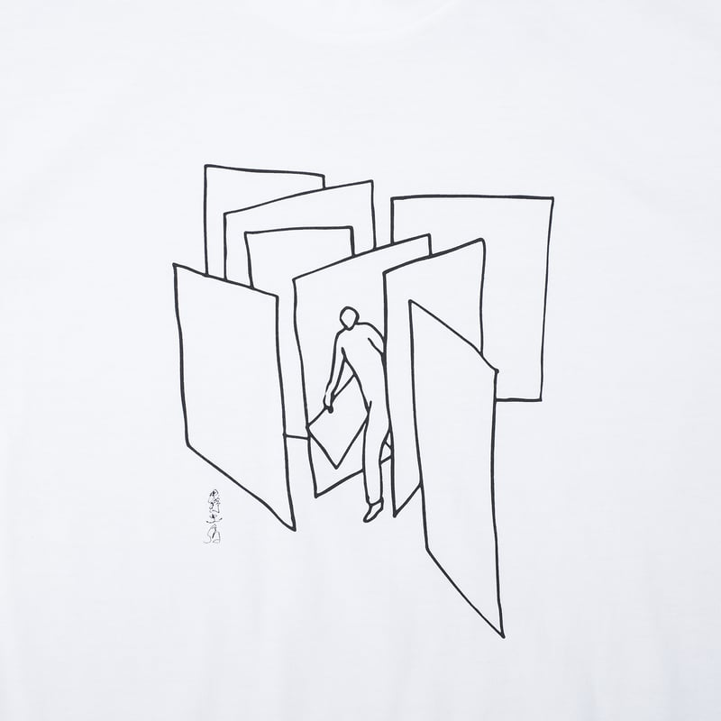 9月中旬発送] 浅野忠信×山田五郎 DOOR PRINT TEE - WHITE | 山田五