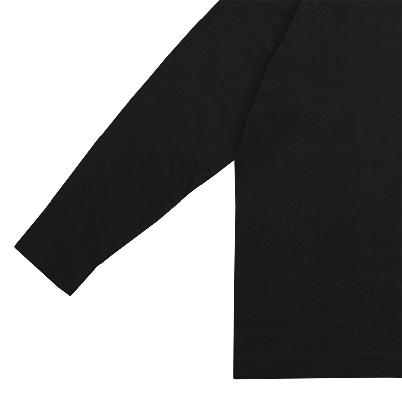 2月中旬発送] 山田五郎×久米繊維 LOGO EMBROIDERY L/S (黒色) | 山
