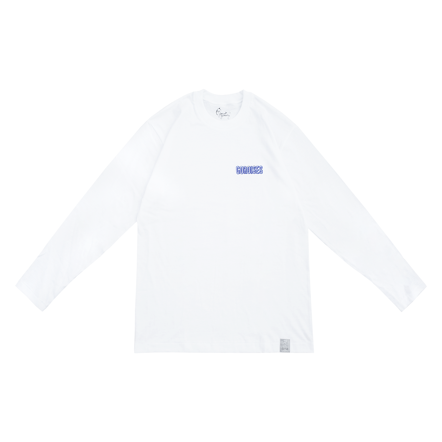 2月中旬発送] 山田五郎×久米繊維 LOGO EMBROIDERY L/S (白色) | 山